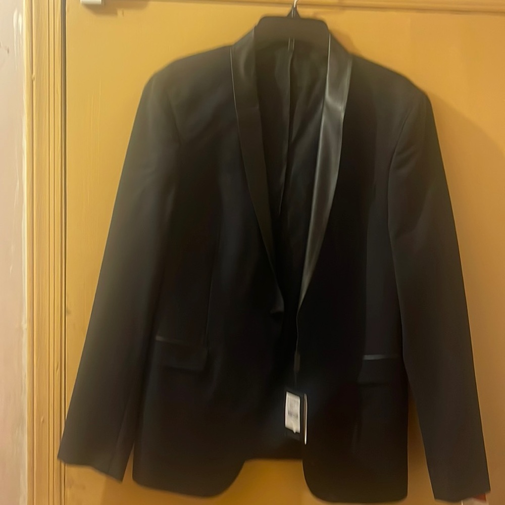 Sand black 54 regular European cut. Tuxedo blazer